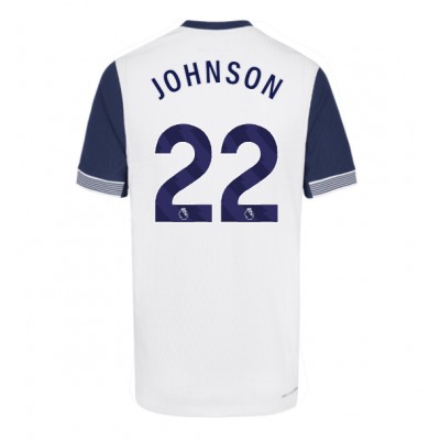 Moški Nogometni dresi Tottenham Hotspur Brennan Johnson #22 Domači 2024-25 Kratek Rokav Moški Nogometni dresi Tottenham Hotspur Brennan Johnson #22 Domači 2024-25 Kratek Rokav